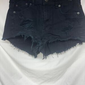 American eagle black distressed denim
